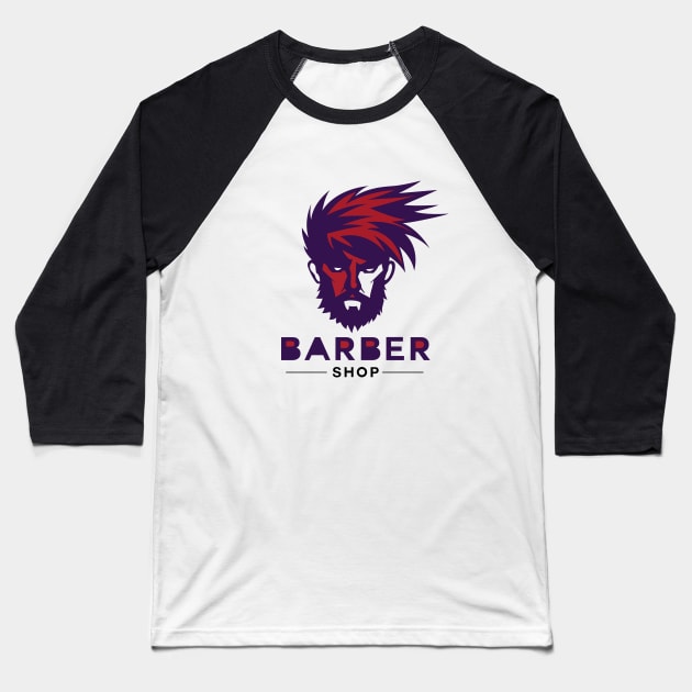 Barber rage Baseball T-Shirt by Whatastory